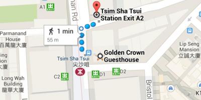 Tsim Sha Tsui του MTR χάρτης