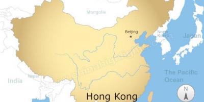 Χάρτης της Κίνας και του Χονγκ Κονγκ