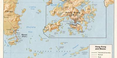 Χάρτης του Χονγκ Κονγκ και το Μακάο