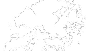 Χονγκ Κονγκ εμφάνιση χάρτη περίγραμμα