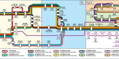 HK σιδηροδρομικό χάρτη