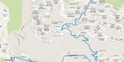 Χονγκ Κονγκ μονοπάτια πεζοπορίας χάρτης