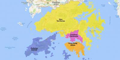 Χάρτης του Χονγκ Κονγκ περιοχή
