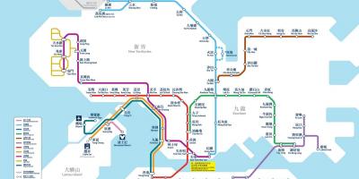 Χονγκ κονγκ MTR χάρτης