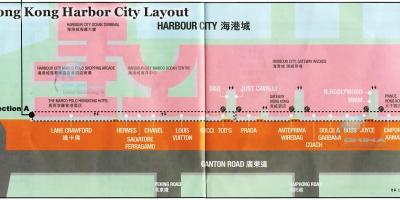 Χάρτης του λιμανιού της πόλης του Χονγκ Κονγκ