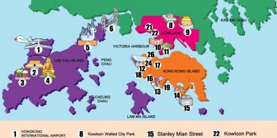 Χάρτης των νέων εδαφών Χονγκ Κονγκ