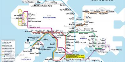 Χάρτης του μετρό του Χονγκ Κονγκ