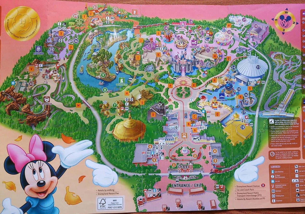 Χονγκ Κονγκ Disney χάρτης