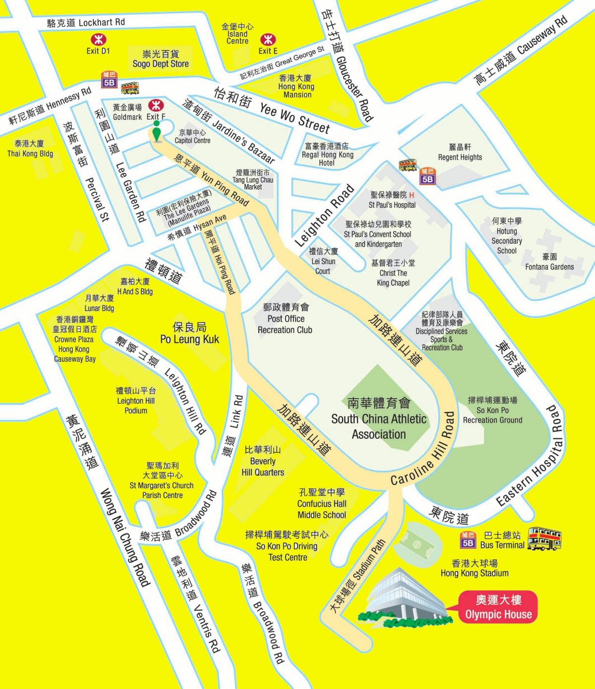 Ολυμπιακό MTR χάρτης