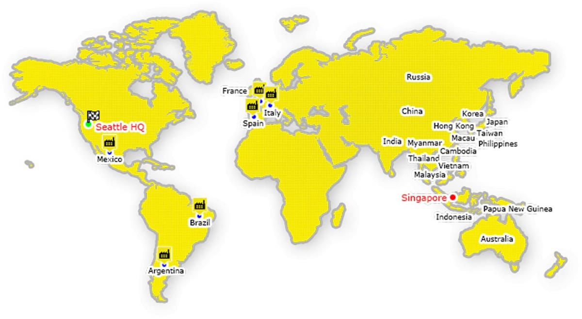 Χονγκ Κονγκ στον παγκόσμιο χάρτη