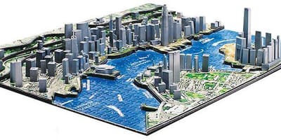 3d χάρτης του Χονγκ Κονγκ