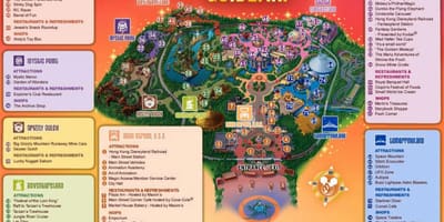 Χονγκ κονγκ Disneyland χάρτης